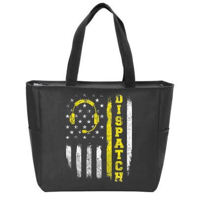 Dispatch 911 Dispatcher First Responder Emergency Call USA Zip Tote Bag