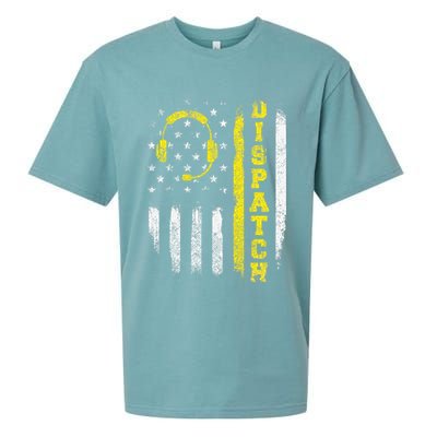 Dispatch 911 Dispatcher First Responder Emergency Call USA Sueded Cloud Jersey T-Shirt