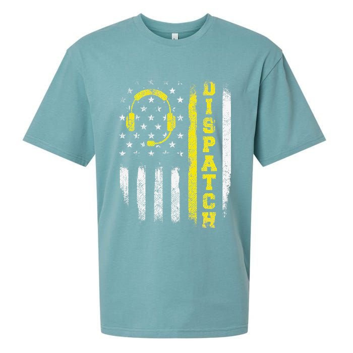 Dispatch 911 Dispatcher First Responder Emergency Call USA Sueded Cloud Jersey T-Shirt