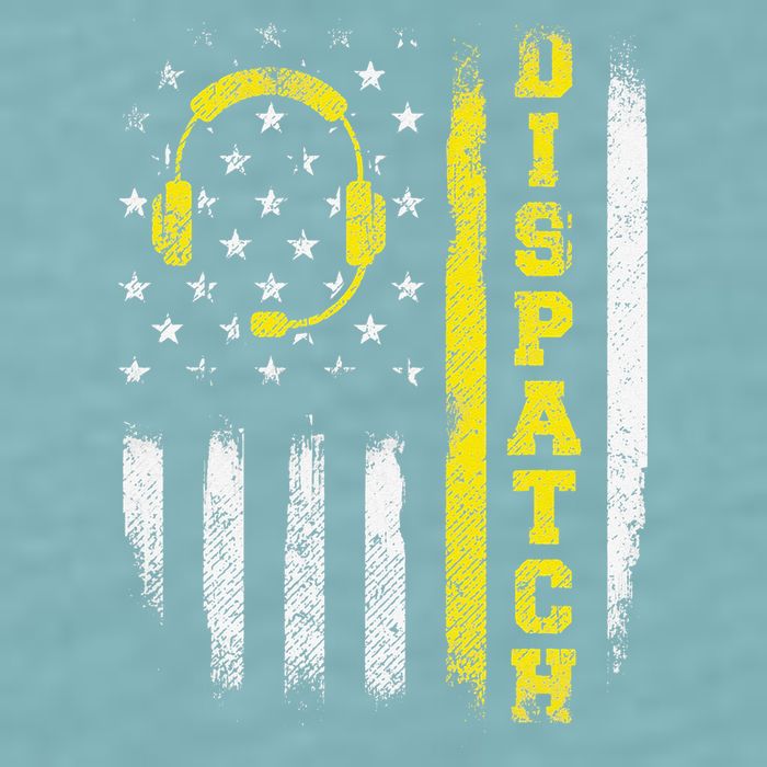 Dispatch 911 Dispatcher First Responder Emergency Call USA Sueded Cloud Jersey T-Shirt