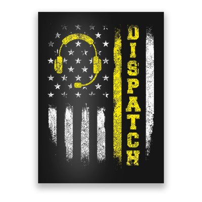 Dispatch 911 Dispatcher First Responder Emergency Call Usa Poster