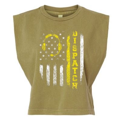 Dispatch 911 Dispatcher First Responder Emergency Call Usa Garment-Dyed Women's Muscle Tee