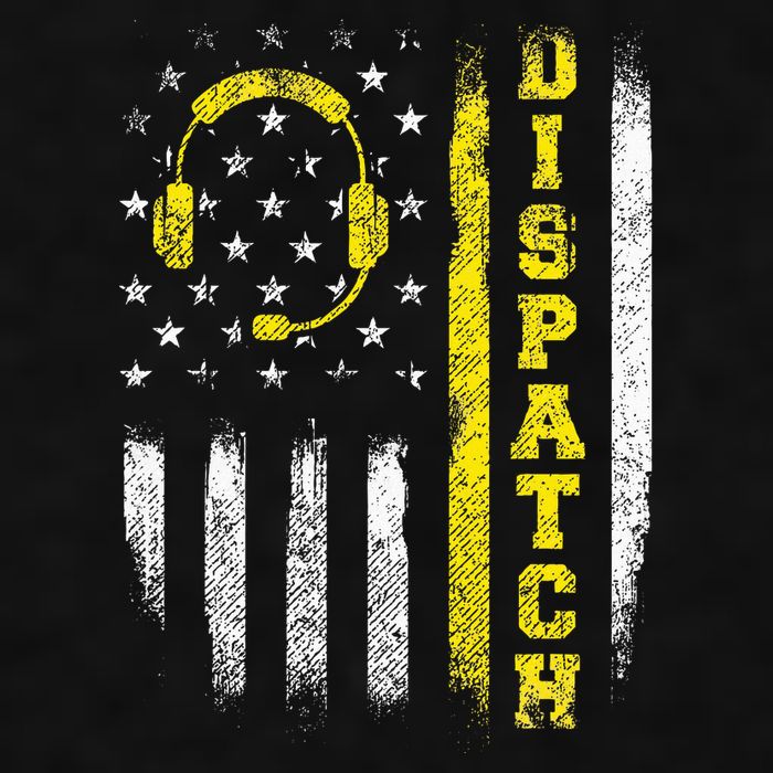 Dispatch 911 Dispatcher First Responder Emergency Ladies PosiCharge Tri-Blend Wicking Tank