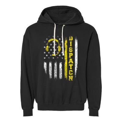 Dispatch 911 Dispatcher First Responder Emergency Garment-Dyed Fleece Hoodie