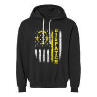 Dispatch 911 Dispatcher First Responder Emergency Garment-Dyed Fleece Hoodie