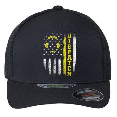 Dispatch 911 Dispatcher First Responder Emergency Flexfit Unipanel Trucker Cap