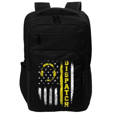 Dispatch 911 Dispatcher First Responder Emergency Impact Tech Backpack
