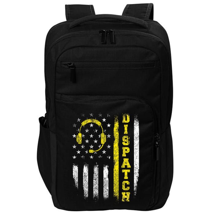 Dispatch 911 Dispatcher First Responder Emergency Impact Tech Backpack