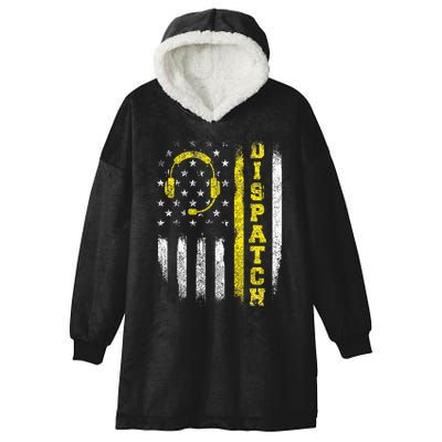 Dispatch 911 Dispatcher First Responder Emergency Hooded Wearable Blanket