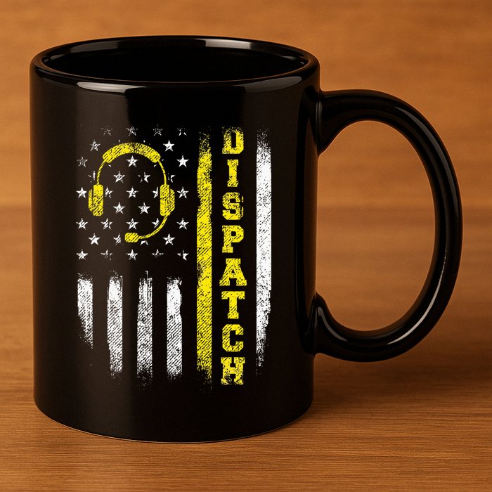 Dispatch 911 Dispatcher First Responder Emergency 11oz C Handle Ceramic Mug