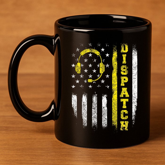 Dispatch 911 Dispatcher First Responder Emergency 11oz C Handle Ceramic Mug