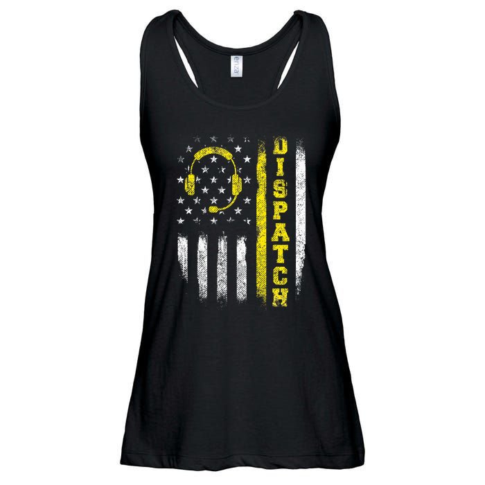 Dispatch 911 Dispatcher First Responder Emergency Ladies Essential Flowy Tank