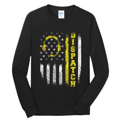 Dispatch 911 Dispatcher First Responder Emergency Tall Long Sleeve T-Shirt