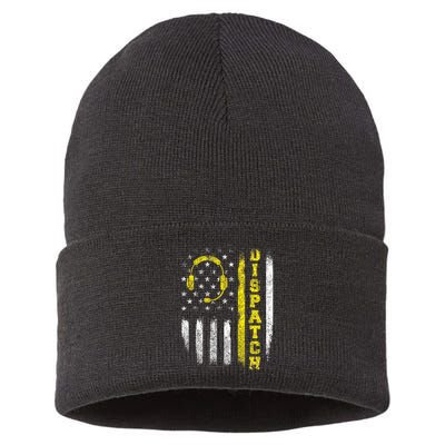 Dispatch 911 Dispatcher First Responder Emergency Sustainable Knit Beanie