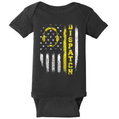 Dispatch 911 Dispatcher First Responder Emergency Baby Bodysuit