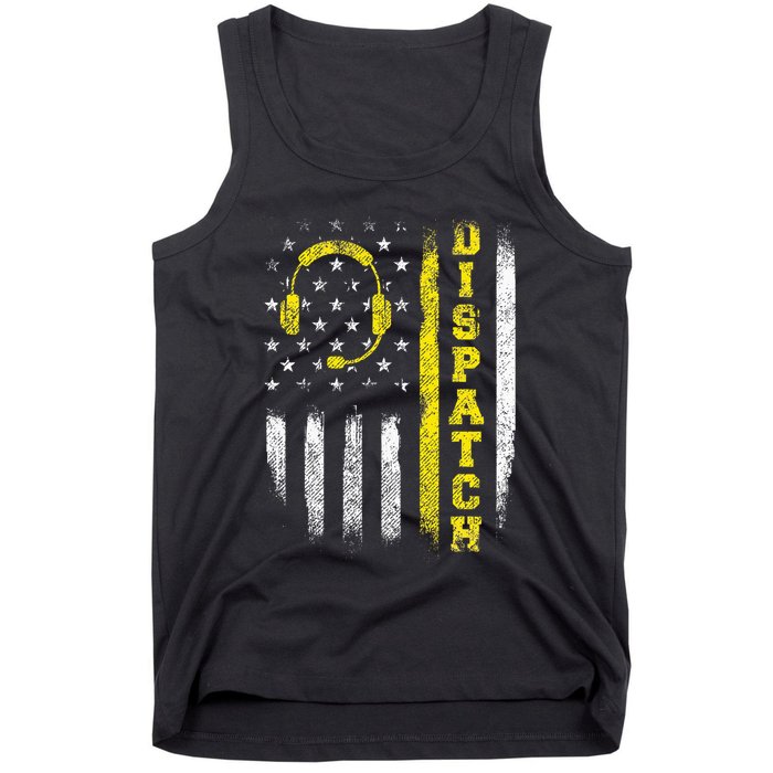 Dispatch 911 Dispatcher First Responder Emergency Tank Top