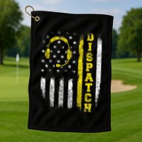 Dispatch 911 Dispatcher First Responder Emergency Golf Towel