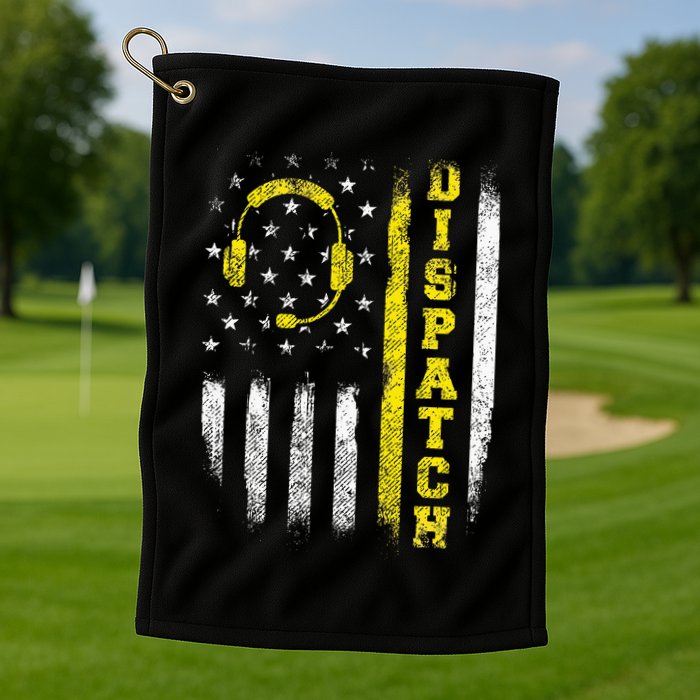 Dispatch 911 Dispatcher First Responder Emergency Golf Towel