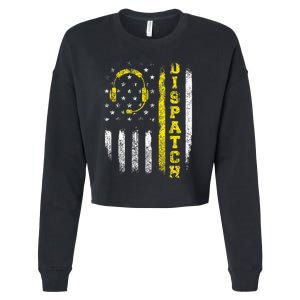 Dispatch 911 Dispatcher First Responder Emergency Cropped Pullover Crew