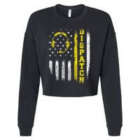 Dispatch 911 Dispatcher First Responder Emergency Cropped Pullover Crew