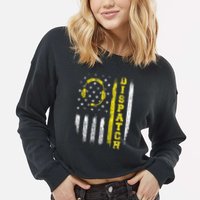 Dispatch 911 Dispatcher First Responder Emergency Cropped Pullover Crew