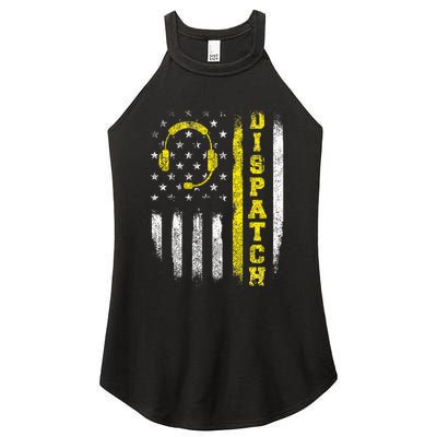 Dispatch 911 Dispatcher First Responder Emergency Women's Perfect Tri Rocker Tank