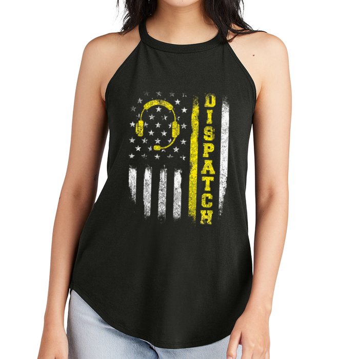 Dispatch 911 Dispatcher First Responder Emergency Women's Perfect Tri Rocker Tank
