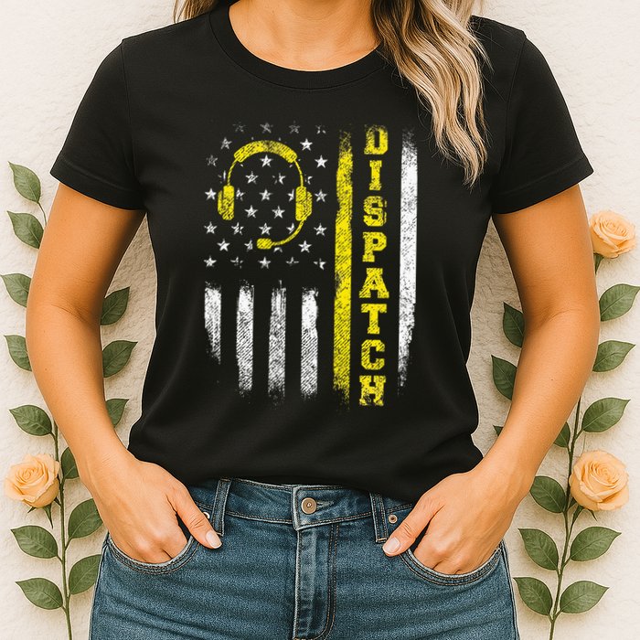 Dispatch 911 Dispatcher First Responder Emergency Womens T-Shirt