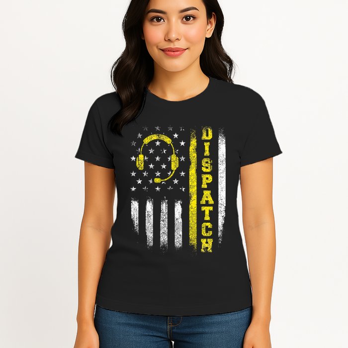 Dispatch 911 Dispatcher First Responder Emergency Womens T-Shirt