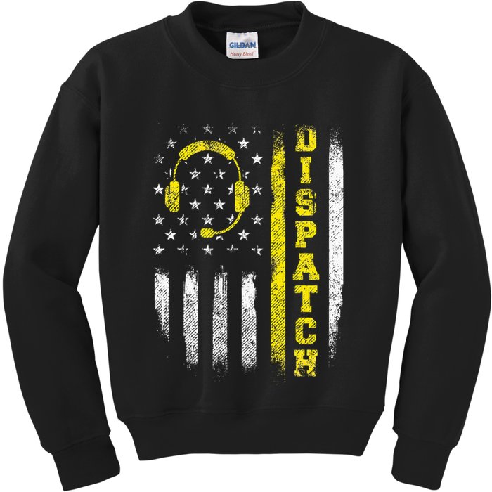 Dispatch 911 Dispatcher First Responder Emergency Kids Sweatshirt