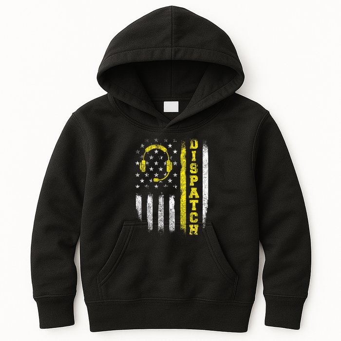 Dispatch 911 Dispatcher First Responder Emergency Kids Hoodie