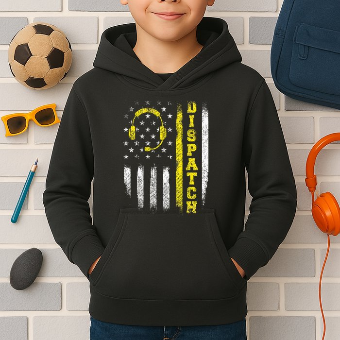 Dispatch 911 Dispatcher First Responder Emergency Kids Hoodie