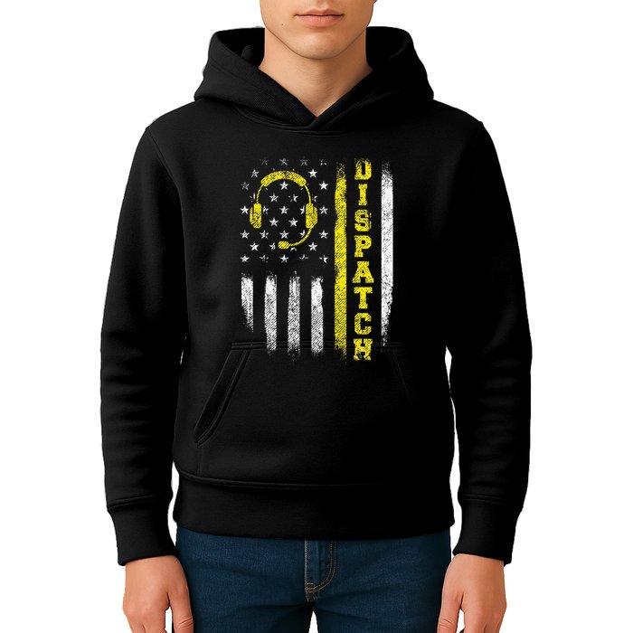 Dispatch 911 Dispatcher First Responder Emergency Kids Hoodie