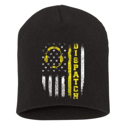 Dispatch 911 Dispatcher First Responder Emergency Short Acrylic Beanie
