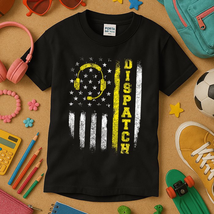Dispatch 911 Dispatcher First Responder Emergency Kids T-Shirt