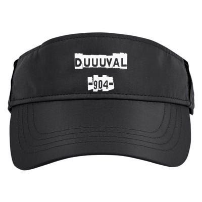 Duuuval 904 Jacksonville Florida Peferct Jax Adult Drive Performance Visor
