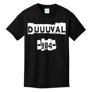 Duuuval 904 Jacksonville Florida Peferct Jax Kids T-Shirt