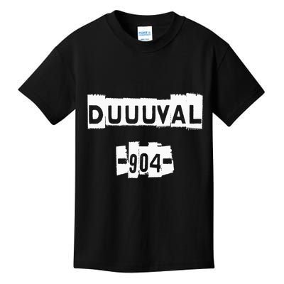 Duuuval 904 Jacksonville Florida Peferct Jax Kids T-Shirt
