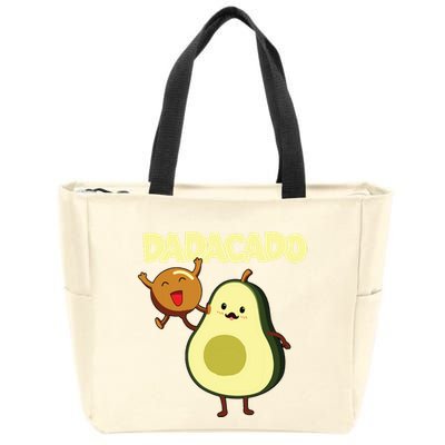 Dadacado Avocado 1st Birthday Dad Daddy Father Dada Zip Tote Bag