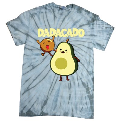 Dadacado Avocado 1st Birthday Dad Daddy Father Dada Tie-Dye T-Shirt