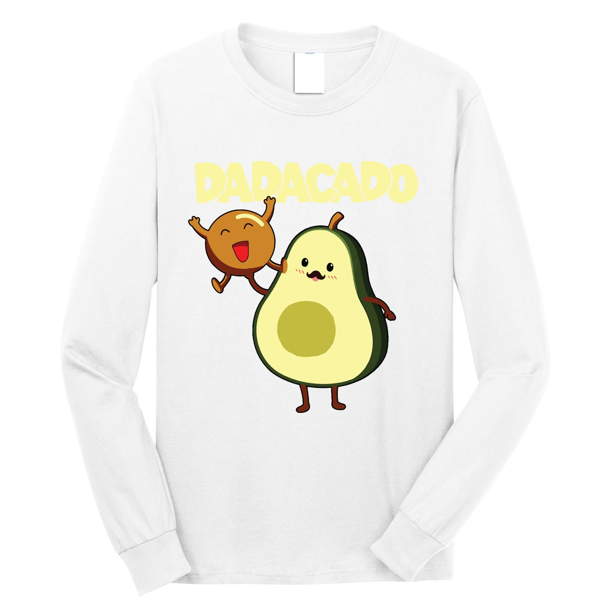 Dadacado Avocado 1st Birthday Dad Daddy Father Dada Long Sleeve Shirt