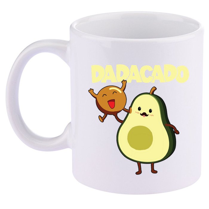 Dadacado Avocado 1st Birthday Dad Daddy Father Dada 11oz C Handle Ceramic Mug