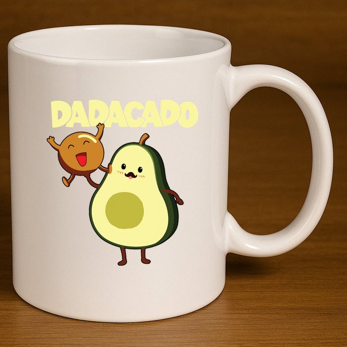 Dadacado Avocado 1st Birthday Dad Daddy Father Dada 11oz C Handle Ceramic Mug