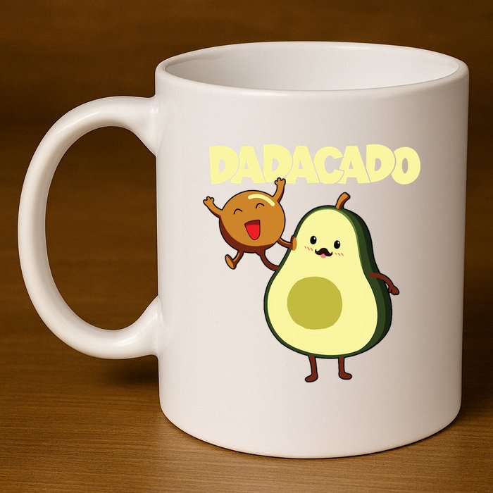Dadacado Avocado 1st Birthday Dad Daddy Father Dada 11oz C Handle Ceramic Mug