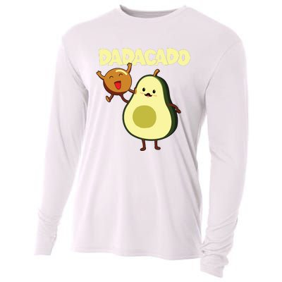 Dadacado Avocado 1st Birthday Dad Daddy Father Dada Cooling Performance Long Sleeve Crew