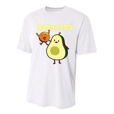 Dadacado Avocado 1st Birthday Dad Daddy Father Dada Performance Sprint T-Shirt