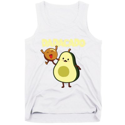 Dadacado Avocado 1st Birthday Dad Daddy Father Dada Tank Top