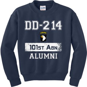 DD214 Army 101st Airborne Alumni Veteran Father Day Gift Kids Sweatshirt