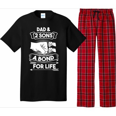 Dad And 2 Sons A Bond For Life Son Father Daddy Gift Pajama Set