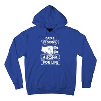 Dad And 2 Sons A Bond For Life Son Father Daddy Gift Hoodie